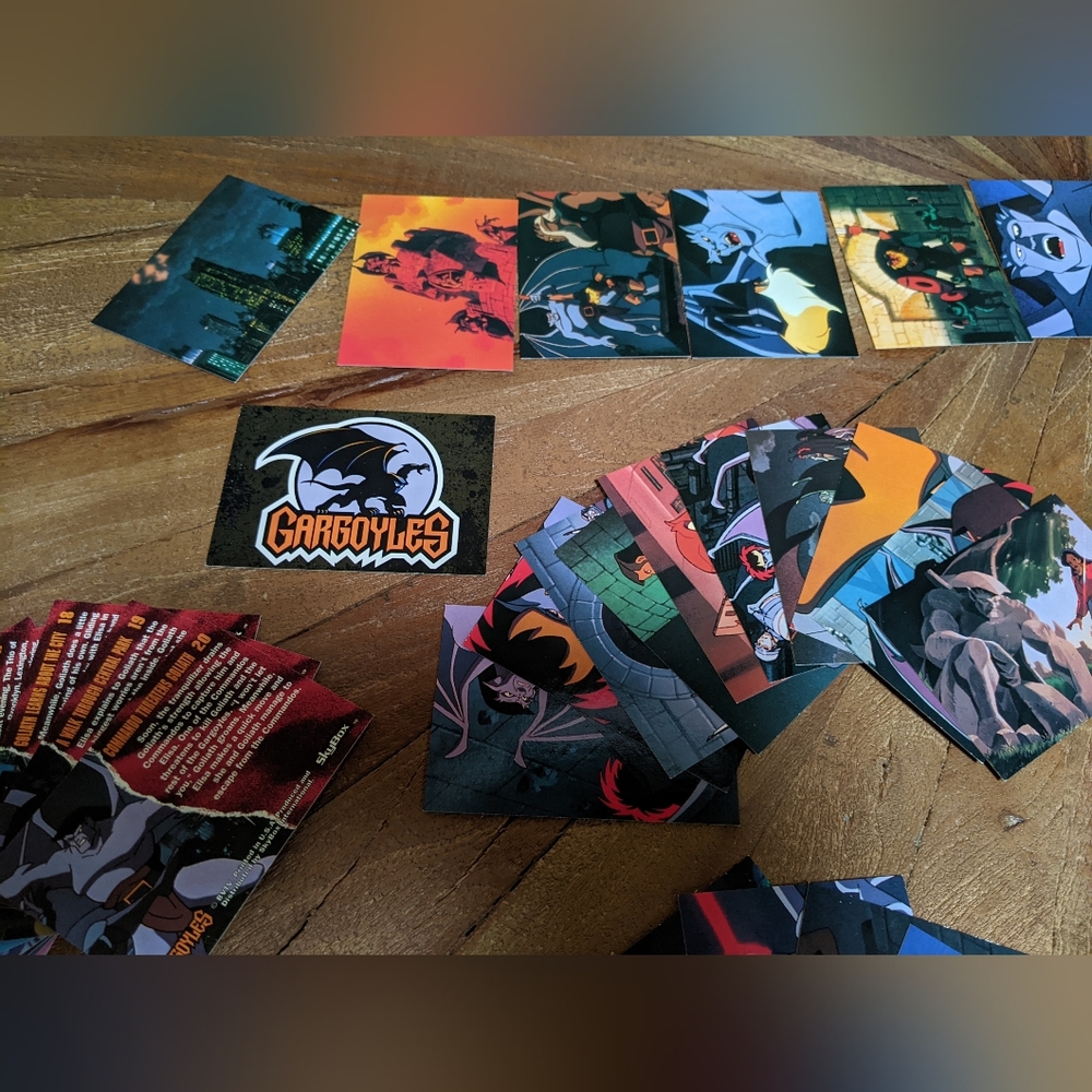 VTG Complete Set Gargoyles Trading Cards 90 + 10 Pop-Up Cards